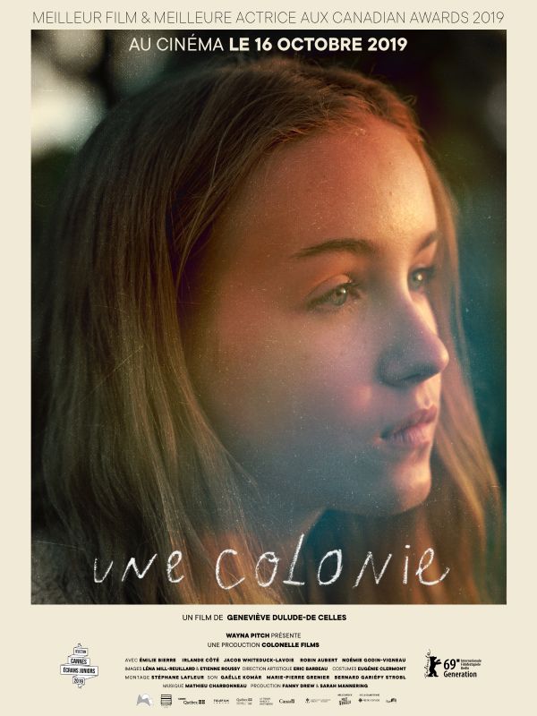 Affiche du film Une Colonie (2018) de Geneviève Dulude-De Celles. Voir Une Colonie en streaming / torrent sur meilleurs-films.fr