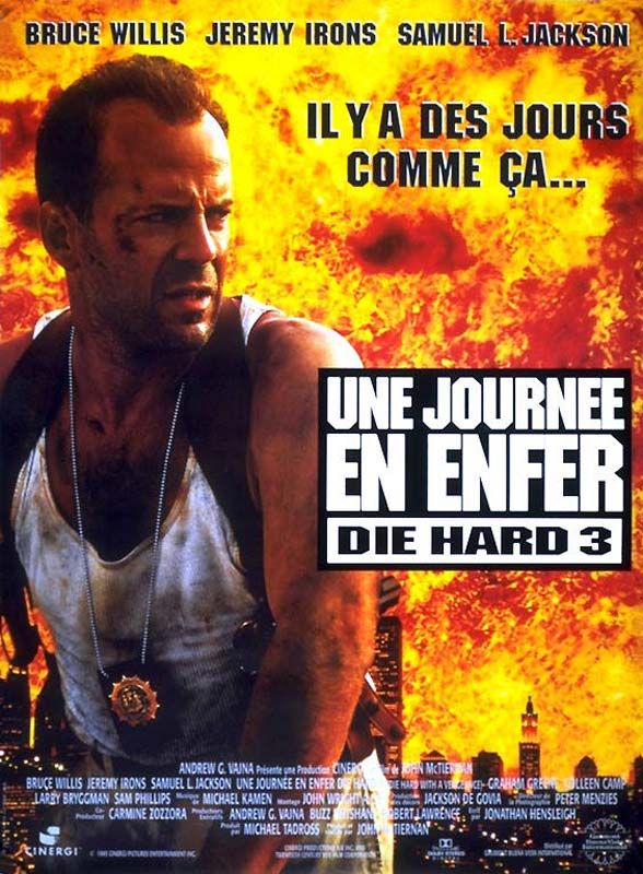 Affiche du film Une journée en enfer (1995) de John McTiernan. Voir Une journée en enfer en streaming / torrent sur meilleurs-films.fr