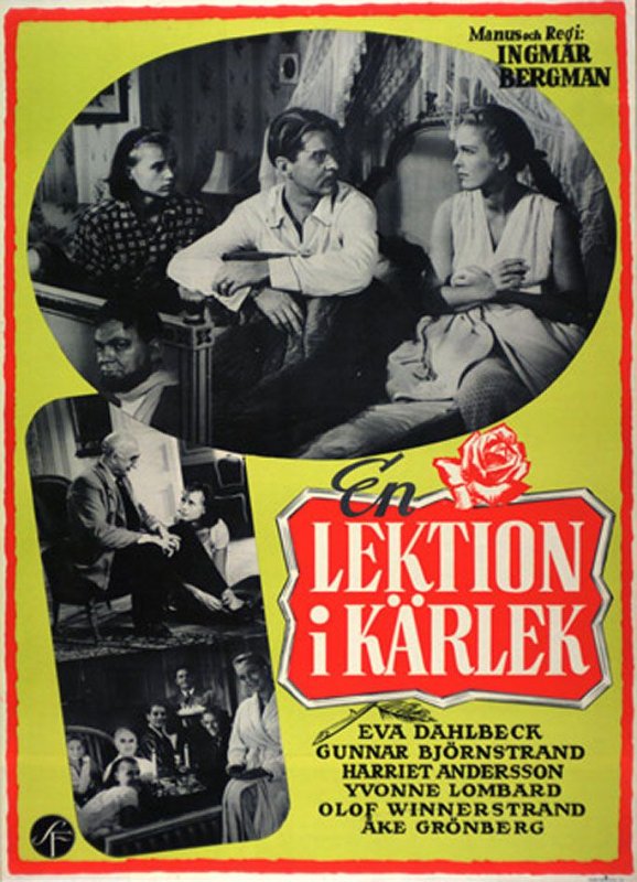 Affiche du film Une Leçon d’amour (1954) de Ingmar Bergman. Voir Une Leçon d’amour en streaming / torrent sur meilleurs-films.fr