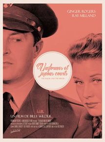 Affiche du film Uniformes et jupon court (1942) de Billy Wilder. Voir Uniformes et jupon court en streaming / torrent sur meilleurs-films.fr