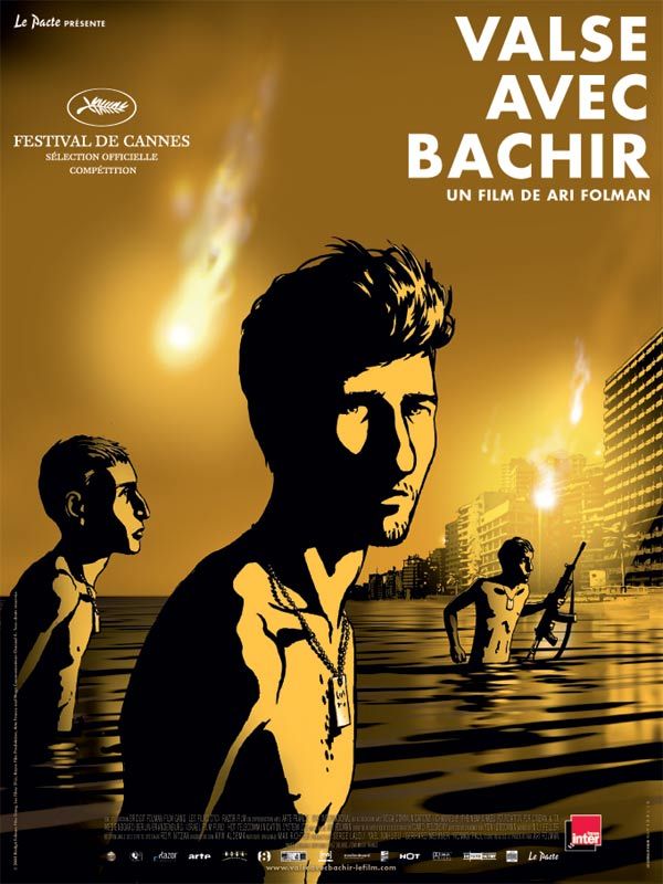 Affiche du film Valse avec Bachir (2008) de Ari Folman. Voir Valse avec Bachir en streaming / torrent sur meilleurs-films.fr