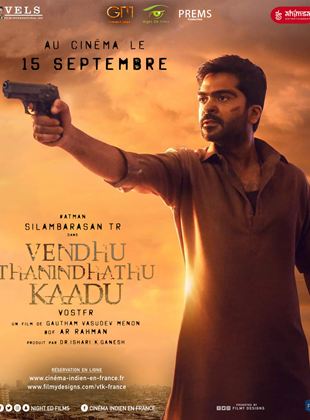 Affiche du film Vendhu Thanindhathu Kaadu (2022) de Gautham Vasudev Menon. Voir Vendhu Thanindhathu Kaadu en streaming / torrent sur meilleurs-films.fr