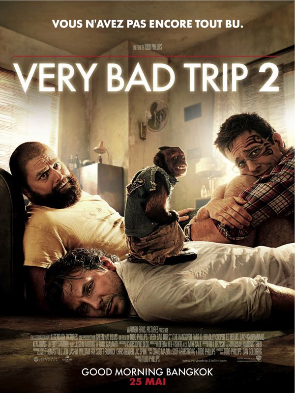 Affiche du film Very Bad Trip 2 (2011) de Todd Phillips Affiche du film Very Bad Trip 2 (2011) de Todd Phillips. Voir Very Bad Trip 2 en streaming / torrent sur meilleurs-films.fr