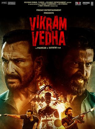 Affiche du film Vikram Vedha (2022) de Gayatri. Voir Vikram Vedha en streaming / torrent sur meilleurs-films.fr