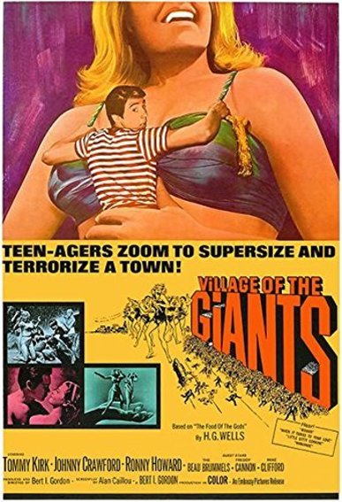 Affiche du film Village of the Giants (1965) de Bert I. Gordon. Voir Village of the Giants en streaming / torrent sur meilleurs-films.fr