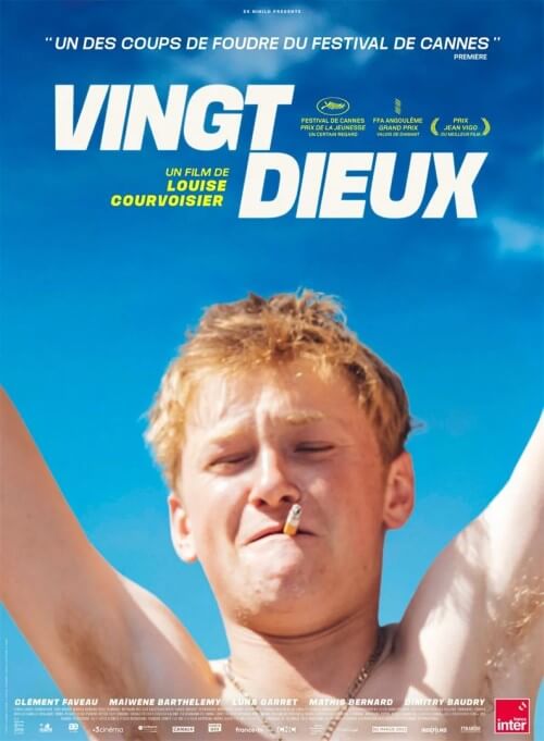 Affiche du film Vingt dieux (2024) de Louise Courvoisier. Voir Vingt dieux en streaming / torrent sur meilleurs-films.fr