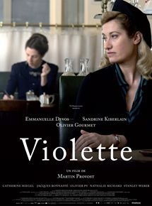 Affiche du film Violette (2013) de Martin Provost. Voir Violette en streaming / torrent sur meilleurs-films.fr