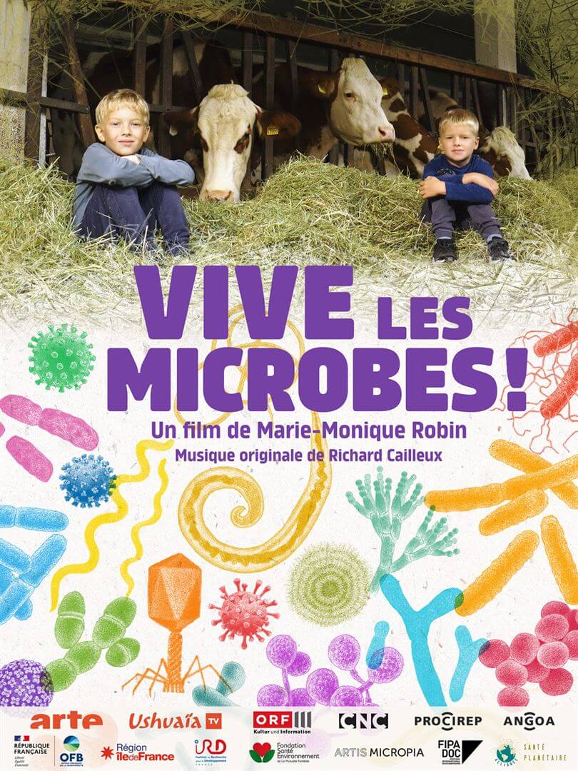 Affiche du film Vive les Microbes (2024) de Marie-Monique Robin Affiche du film Vive les Microbes (2024) de Marie-Monique Robin. Voir Vive les Microbes en streaming / torrent sur meilleurs-films.fr