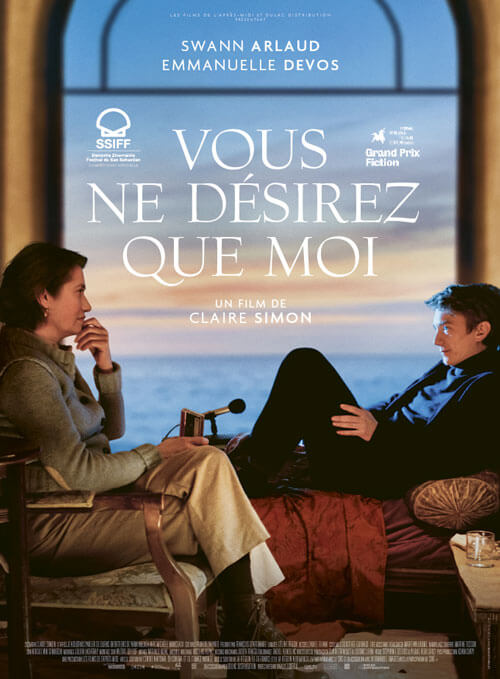 Affiche du film Vous ne désirez que moi (2022) de Claire Simon Affiche du film Vous ne désirez que moi (2022) de Claire Simon. Voir Vous ne désirez que moi en streaming / torrent sur meilleurs-films.fr