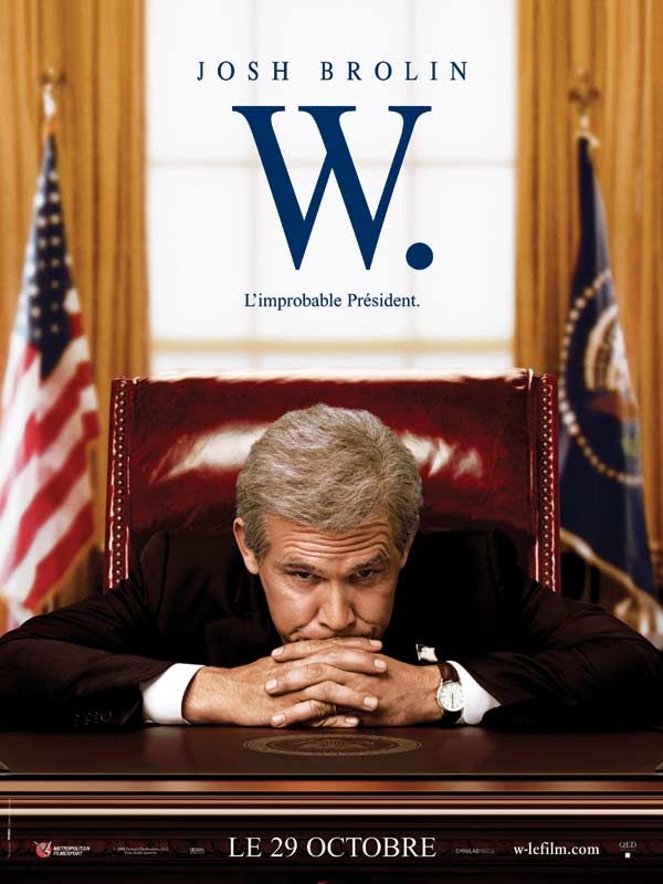 Affiche du film W. – L’improbable Président (2008) de Oliver Stone Affiche du film W. – L’improbable Président (2008) de Oliver Stone. Voir W. – L’improbable Président en streaming / torrent sur meilleurs-films.fr