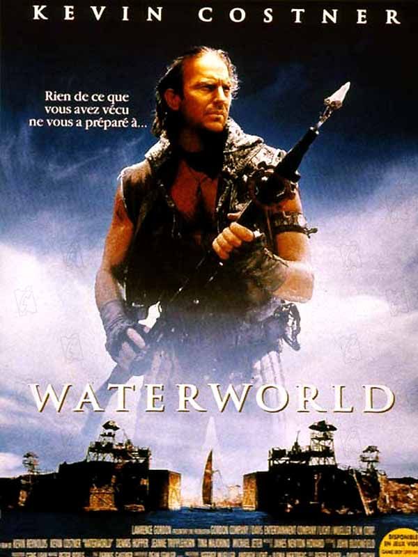 Affiche du film Waterworld (1995) de Kevin Reynolds. Voir Waterworld en streaming / torrent sur meilleurs-films.fr