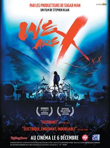 Affiche du film We Are X (2016) de Stephen Kijak. Voir We Are X en streaming / torrent sur meilleurs-films.fr