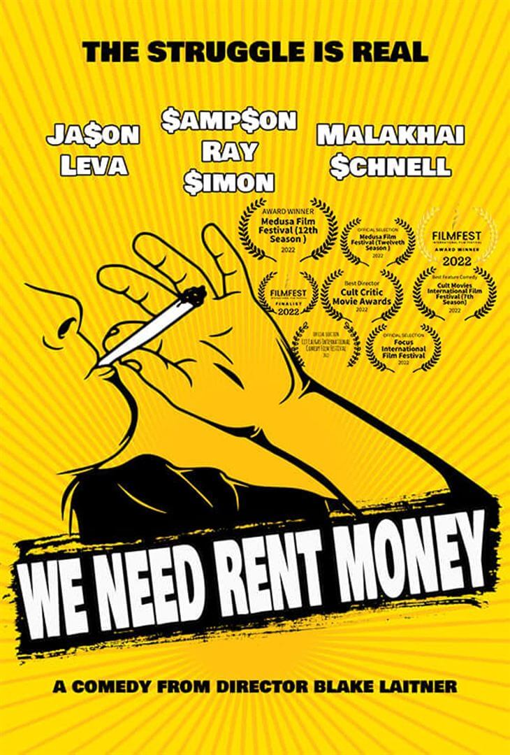 Affiche du film We Need Rent Money (2023) de Blake Laitner. Voir We Need Rent Money en streaming / torrent sur meilleurs-films.fr
