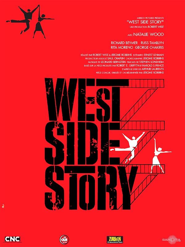 Affiche du film West Side Story (1961) de Jerome Robbins. Voir West Side Story en streaming / torrent sur meilleurs-films.fr
