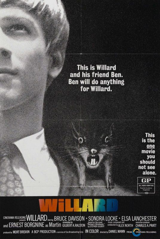 Affiche du film Willard (1971) de Daniel Mann Affiche du film Willard (1971) de Daniel Mann. Voir Willard en streaming / torrent sur meilleurs-films.fr