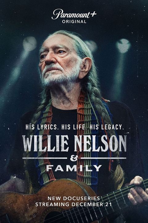 Affiche de la série Willie Nelson & Family (2023) de Oren Moverman. Voir Willie Nelson & Family en streaming / torrent sur meilleurs-films.fr