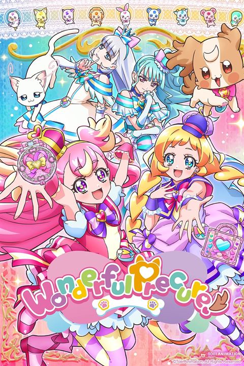 Affiche de la série Wonderful Precure! (2024) de Atsumi Tanezaki. Voir Wonderful Precure! en streaming / torrent sur meilleurs-films.fr