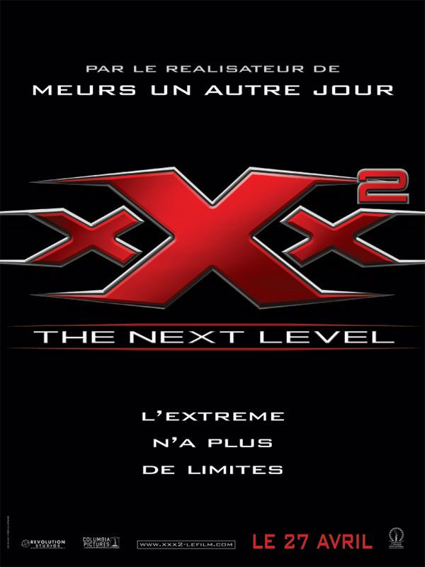 Affiche du film xXx 2 : The Next Level (2005) de Lee Tamahori. Voir xXx 2 : The Next Level en streaming / torrent sur meilleurs-films.fr