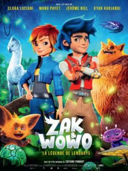 Affiche du film Zak & Wowo, la légende de Lendarys (2024) de Jean-Baptiste Cuvelier & Philippe Duchêne.