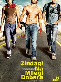 Affiche du film Zindagi Na Milegi Dobara (2011) de Zoya Akhtar. Voir Zindagi Na Milegi Dobara en streaming / torrent sur meilleurs-films.fr