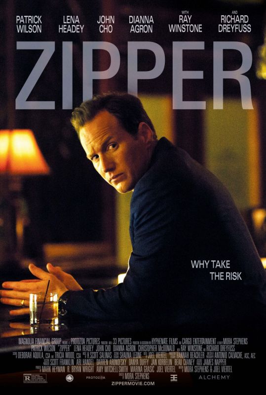 Affiche du film Zipper (2015) de Mora Stephens Affiche du film Zipper (2015) de Mora Stephens. Voir Zipper en streaming / torrent sur meilleurs-films.fr