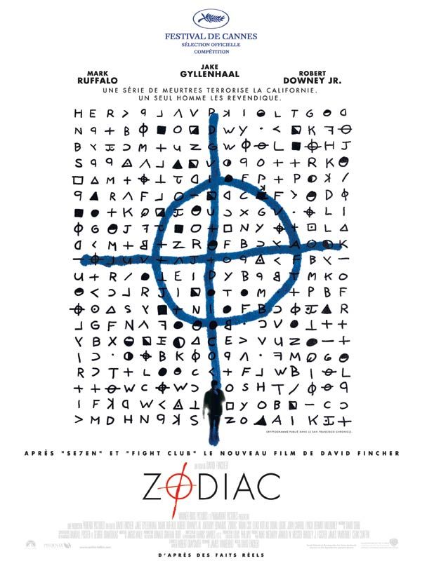 Affiche du film Zodiac (2007) de David Fincher. Voir Zodiac en streaming / torrent sur meilleurs-films.fr